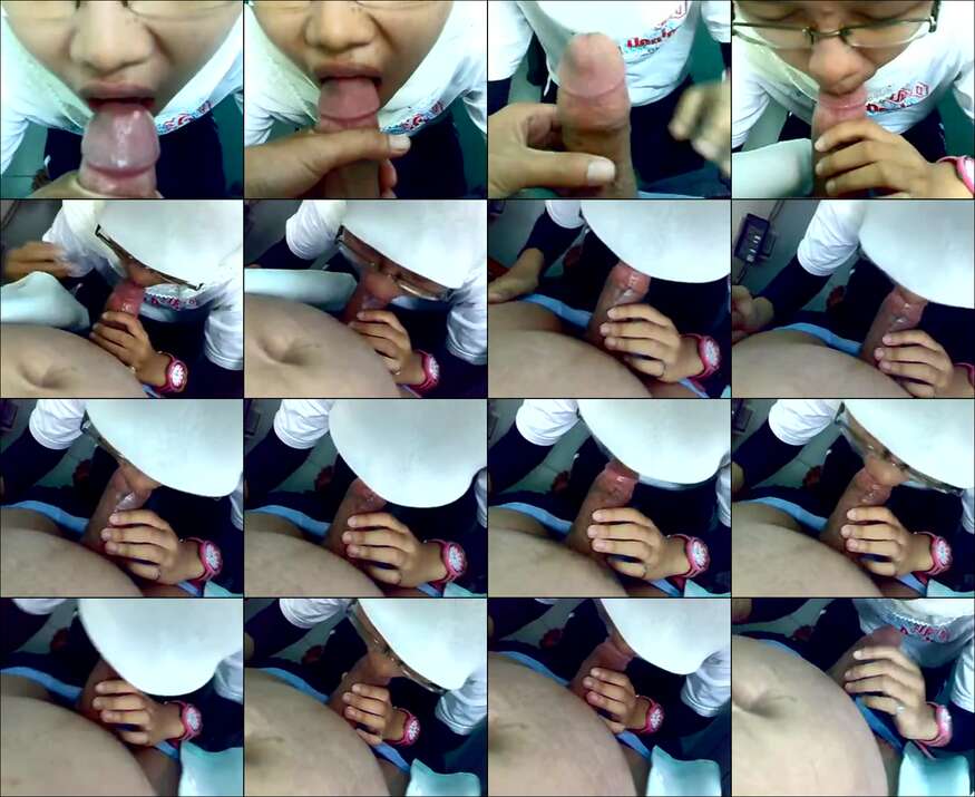 Bokep Indo Cewe Jilbab Kacamata Ngulum Kontol Pacar